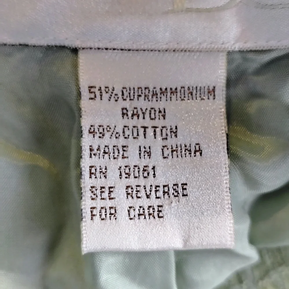 Sage‎ Green Textured Skirt Suit Set 6 3/4 Sleeve Jacket Pencil Skirt old money